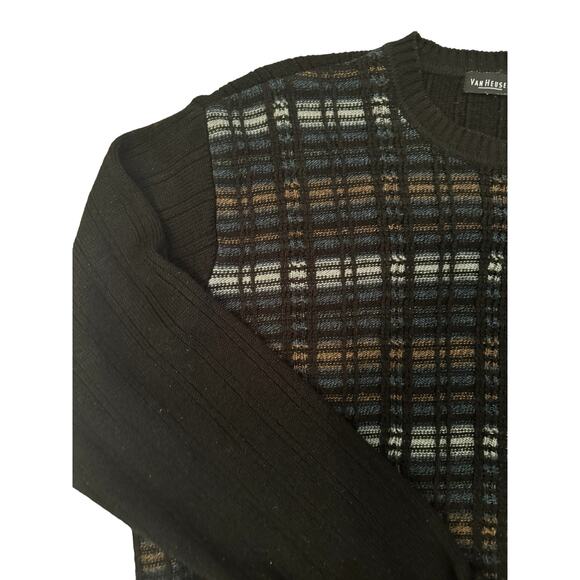 Van Heusen Mens L Vintage Grandpa Slouchy Oversized Sweater Academia Retro - Picture 4 of 6